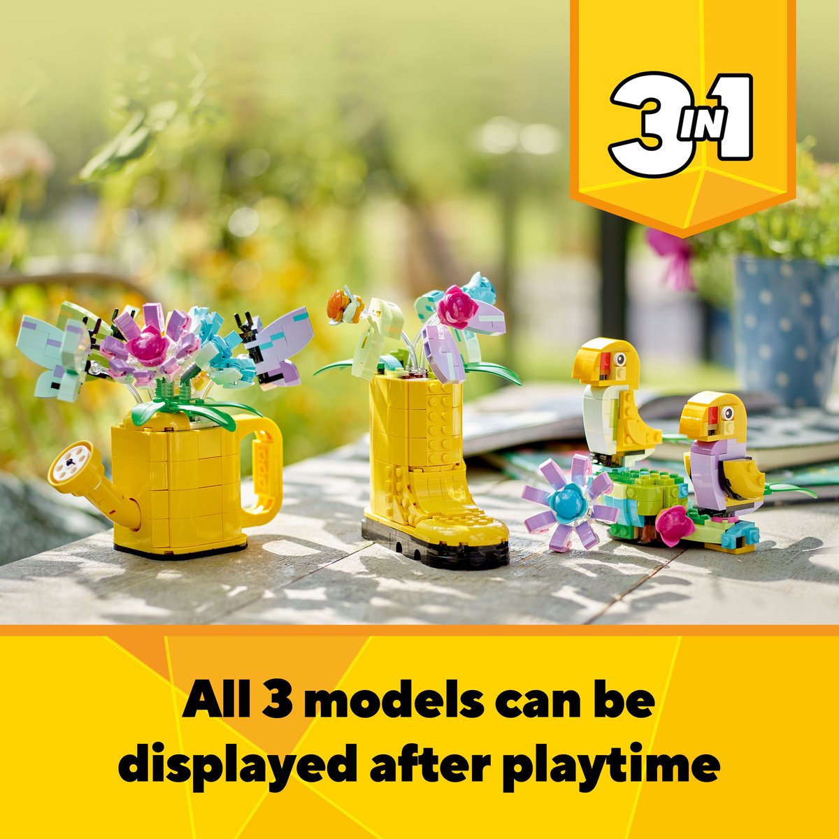 LEGO Creator 3in1 Bloemen in een Gieter - 31149