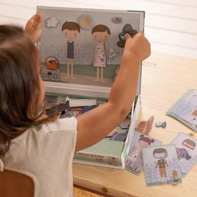 Little Dutch Magnetisch Speelbord Jim en Rosa Figuren Set