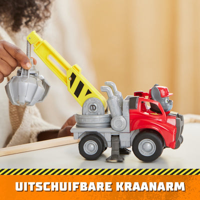 Rubble & Crew Charger's Kraanwagen met Speelfiguur en Beweegbare Delen