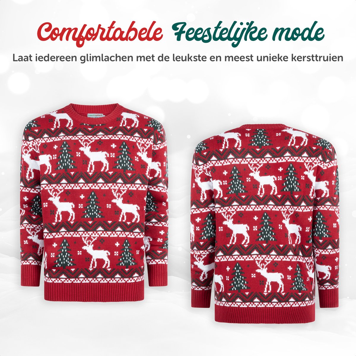 UglyXmas Cosy Noël Rood Kersttrui Unisex - Maat XL