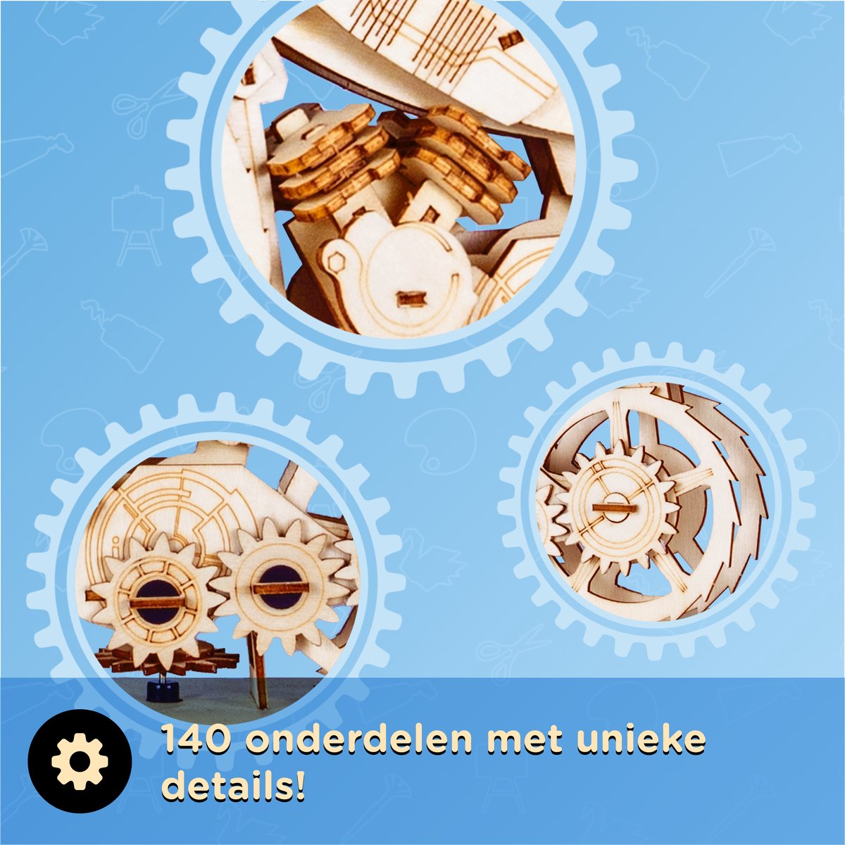 Crafts&Co Miniatuur Bouwkits voor Volwassenen en Kinderen - 137 Stuks