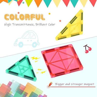 Sans marque Magnetische Bouwblokken Kinderen 100 Stuks Speelset