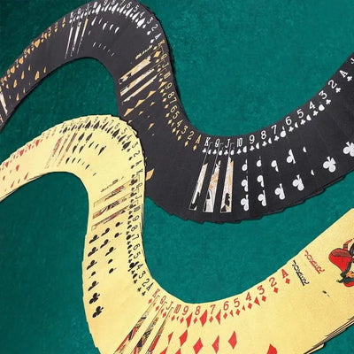 Boncy Luxe Speelkaarten Zwart - 100% Plastic & Waterdicht