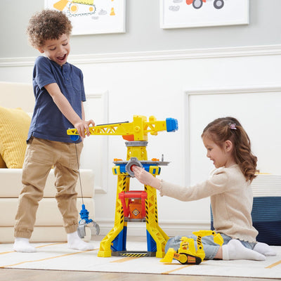 Rubble & Crew Kinetic Speelset Bouwplaats met Kraantoren