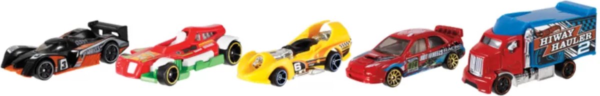 Hot Wheels Cadeauset met 5 Stoere Auto's