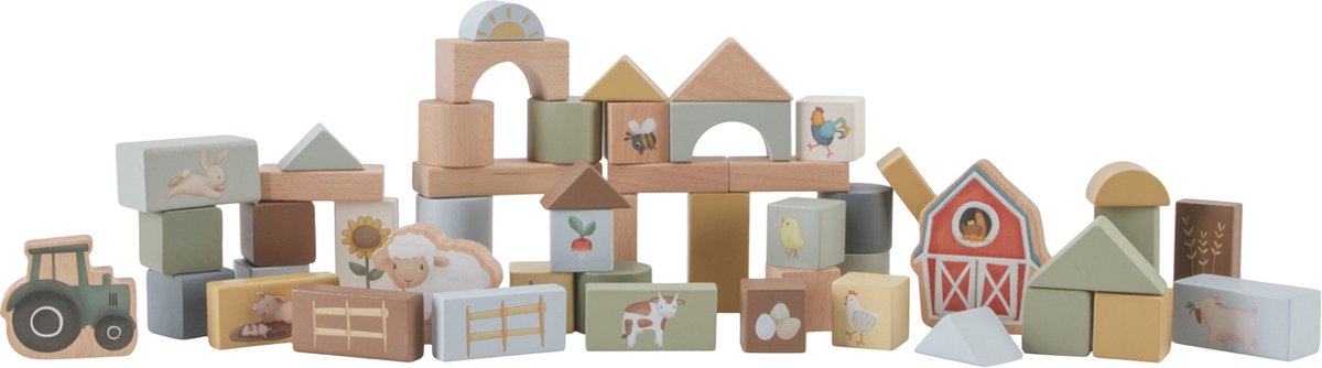Little Dutch Little Farm - FSC Blokken & Tonnen Set