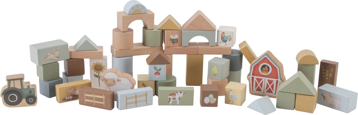 Little Dutch Little Farm - FSC Blokken & Tonnen Set