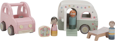 Little Dutch Speelgoedauto met Caravan - FSC Gecertificeerd