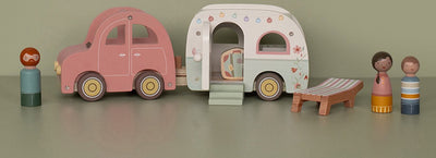 Little Dutch Speelgoedauto met Caravan - FSC Gecertificeerd