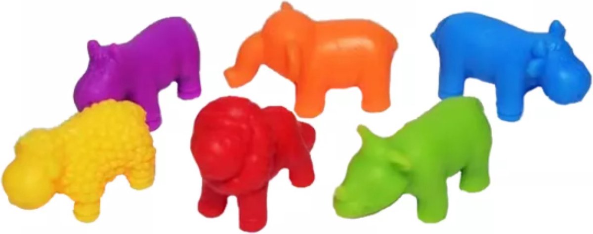 Sans marque Montessori Sorteerspel Dieren 17 × 9,5 cm