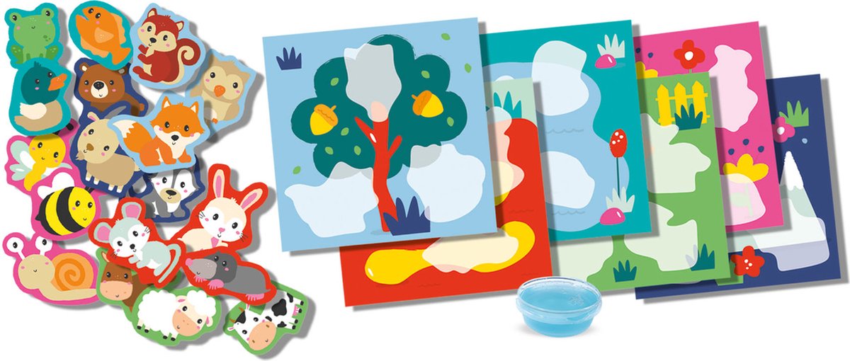 SES Creative Mijn Eerste Dierenhuisjes Collageset