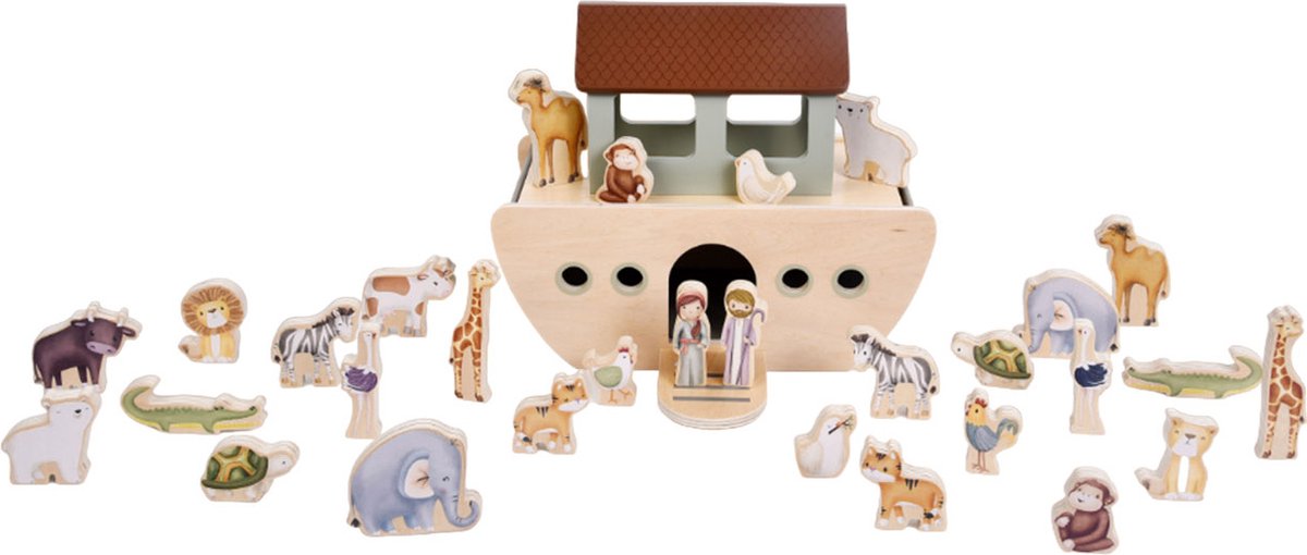 Little Dutch Houten Noach's Ark Speelset - FSC Gecertificeerd