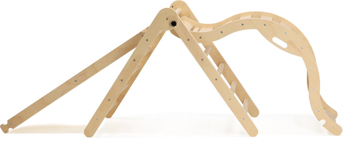 Driehoek Mooiys Klimrek met Glijbaan en Klimboog