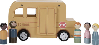 Little Dutch Houten Schoolbus met Figuren FSC