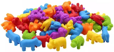 Sans marque Montessori Sorteerspel Dieren 17 × 9,5 cm