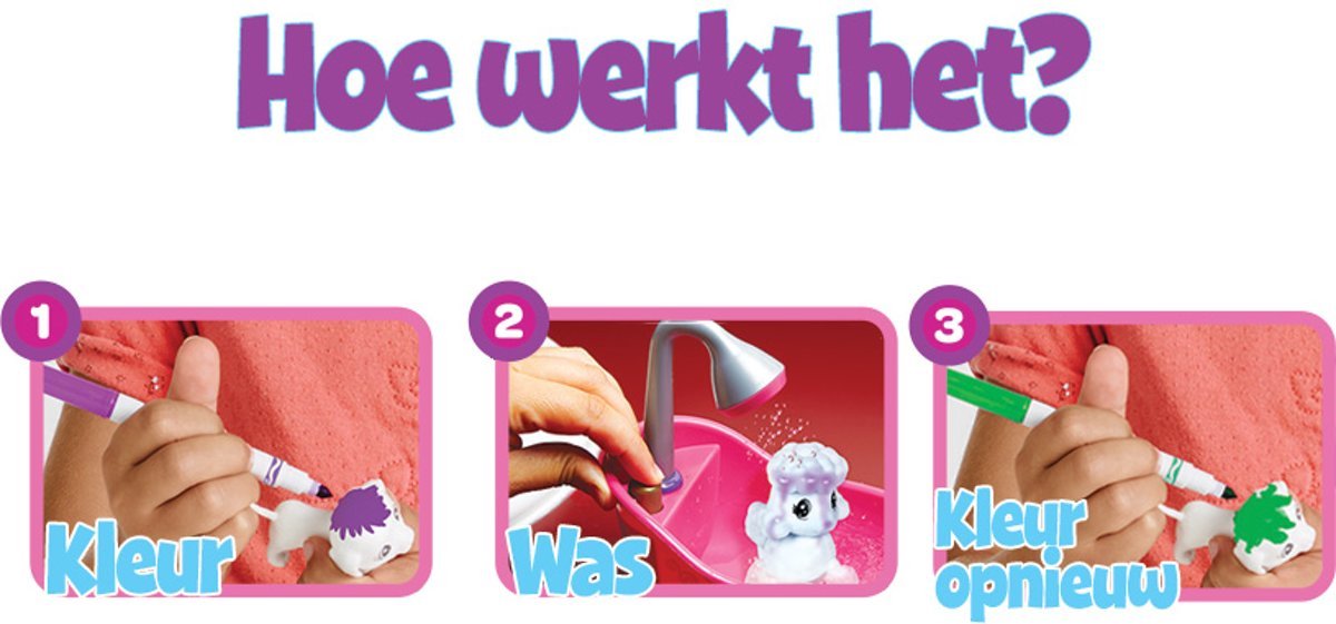 Crayola Washimals Fantasie Dieren Speelset