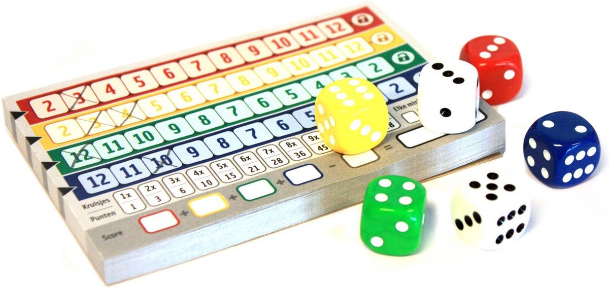 White Goblin Games Qwixx Dobbelspel voor Feestelijke Avonden