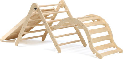 Driehoek Mooiys Klimrek met Glijbaan en Klimboog