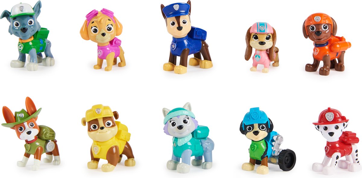 PAW Patrol 10e Verjaardag Collectie - 10 Articulerende Figuren