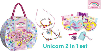 Totum 2-in-1 Eenhoorn Koffer voor Creatief Spel