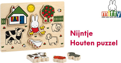Bambolino Nijntje Houten Vormpuzzel - Educatief Speelgoed