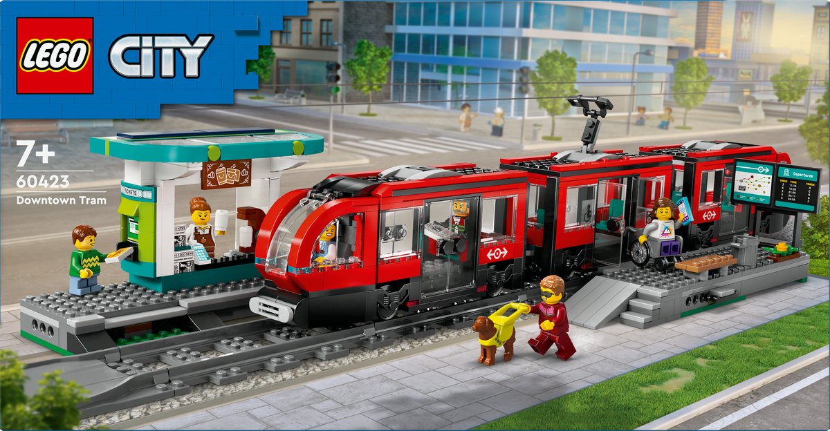 LEGO City Tram en Station - 60423