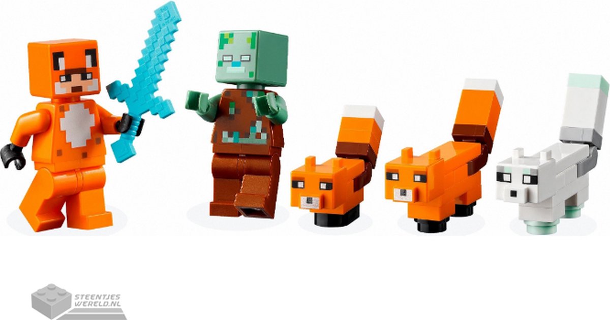 LEGO Minecraft Het Vosjeshuis Bouwspeelset - 21178