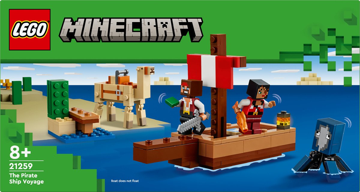 LEGO Minecraft Piratenschip Avontuur - 21259