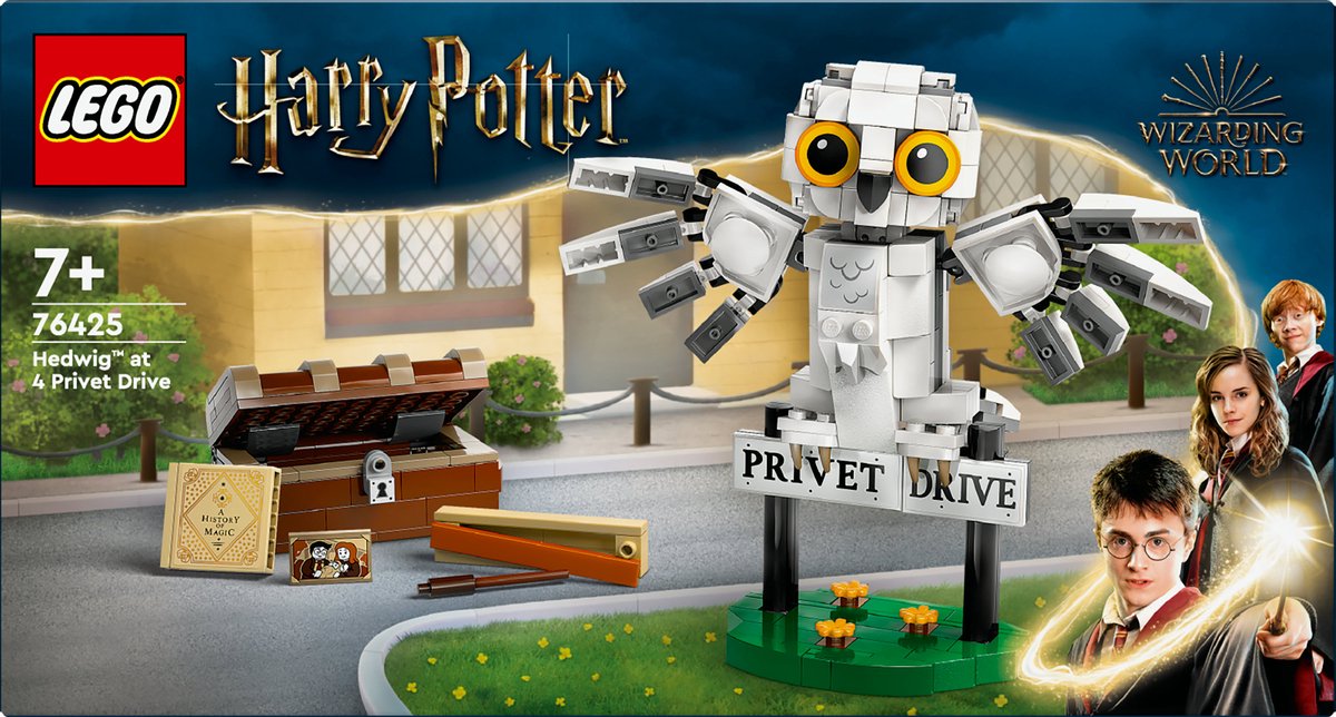 LEGO Harry Potter Hedwig op Ligusterlaan 4 - 76425