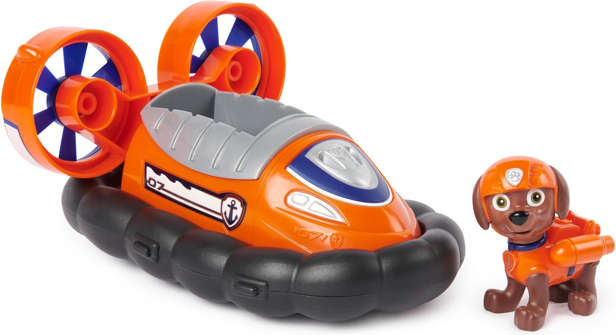 PAW Patrol Zuma's Aéroglisseur met Verzamelbare Figurine