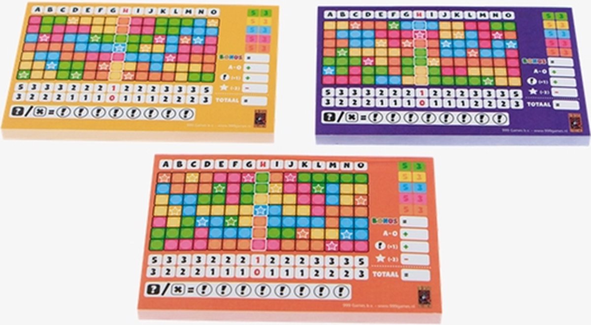 999 Games Keer op Keer Scoreblokken Set Niveau 2, 3 & 4