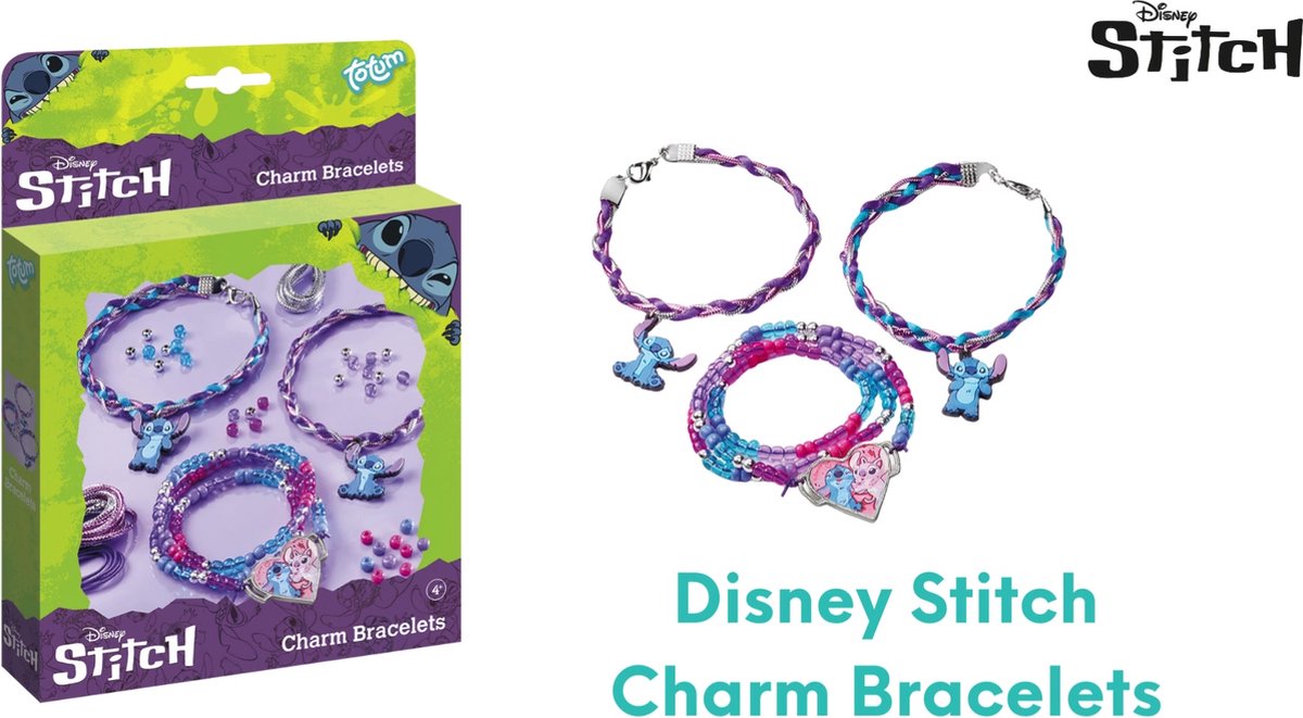 Totum Disney Stitch 3 Charme Armbandenset