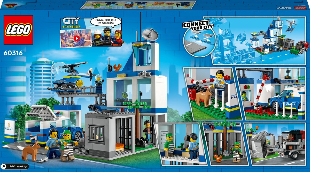 LEGO City Politiebureau met Voertuig - 60316