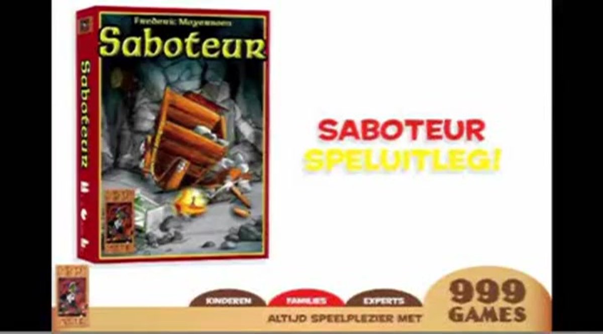 999 Games Saboteur Kaartspel Feesteditie