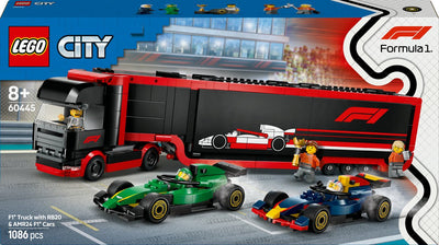 LEGO City F1 Transporter met RB20 en AMR24 Auto's - 60445