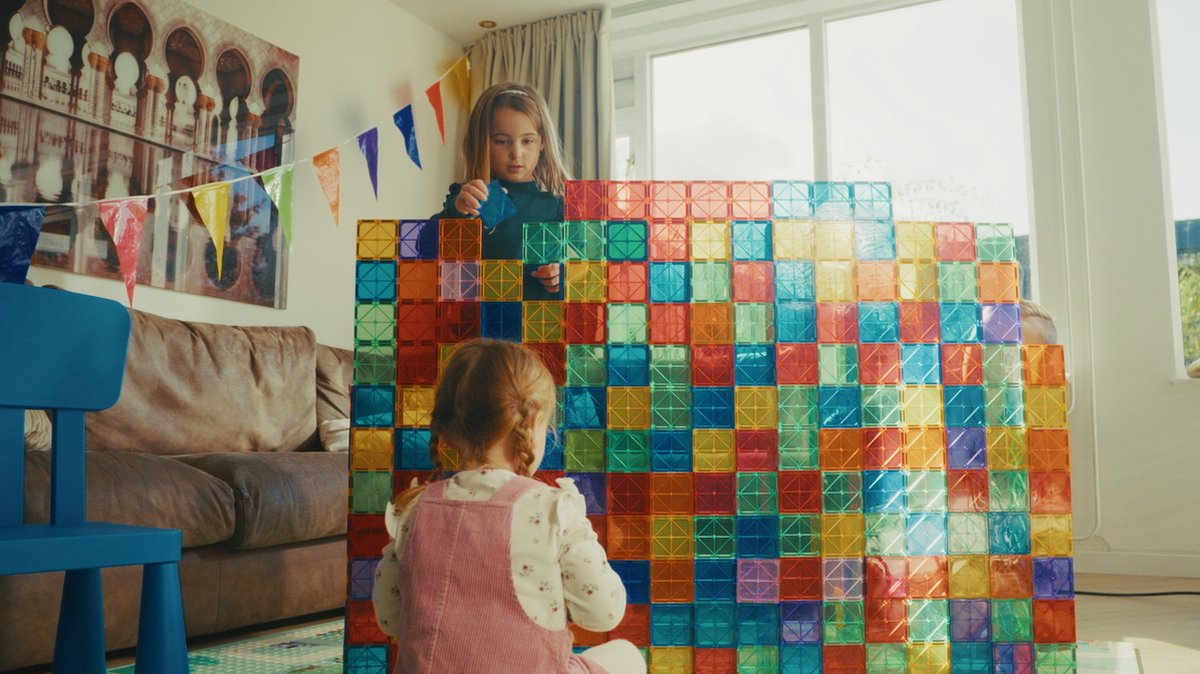 Magnaminds Magnetische Bouwblokken - 135 stuks Montessori Speelgoed