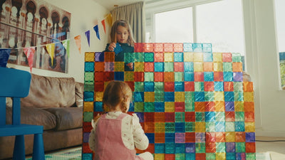 Magnaminds Magnetische Bouwblokken - 135 stuks Montessori Speelgoed