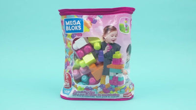 Mega Bloks Roze Bouwstenen Set - 60 Stuks