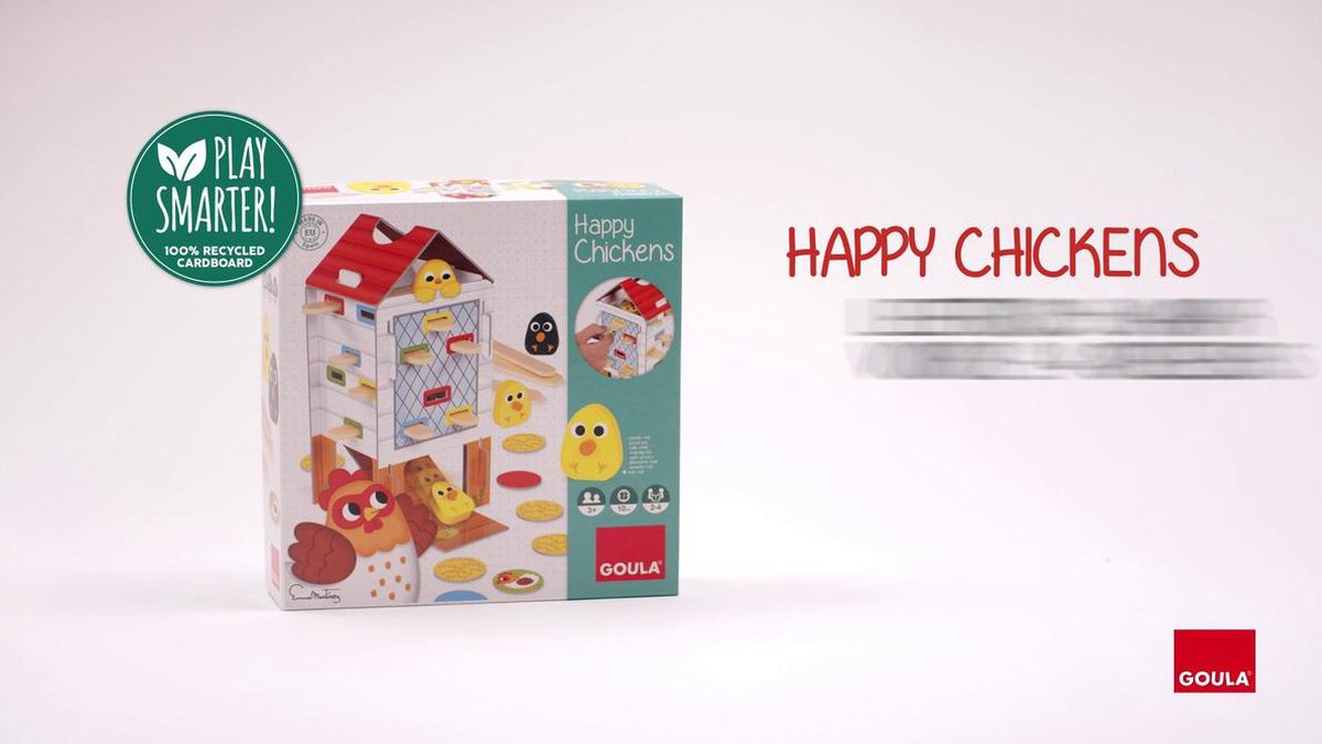 Goula Vrolijke Kip Houten Activiteitenspel