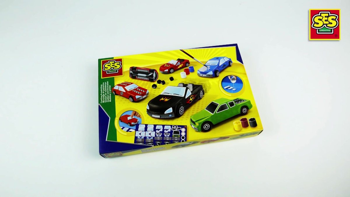 SES Creatief Giet- en Verfset - Auto's