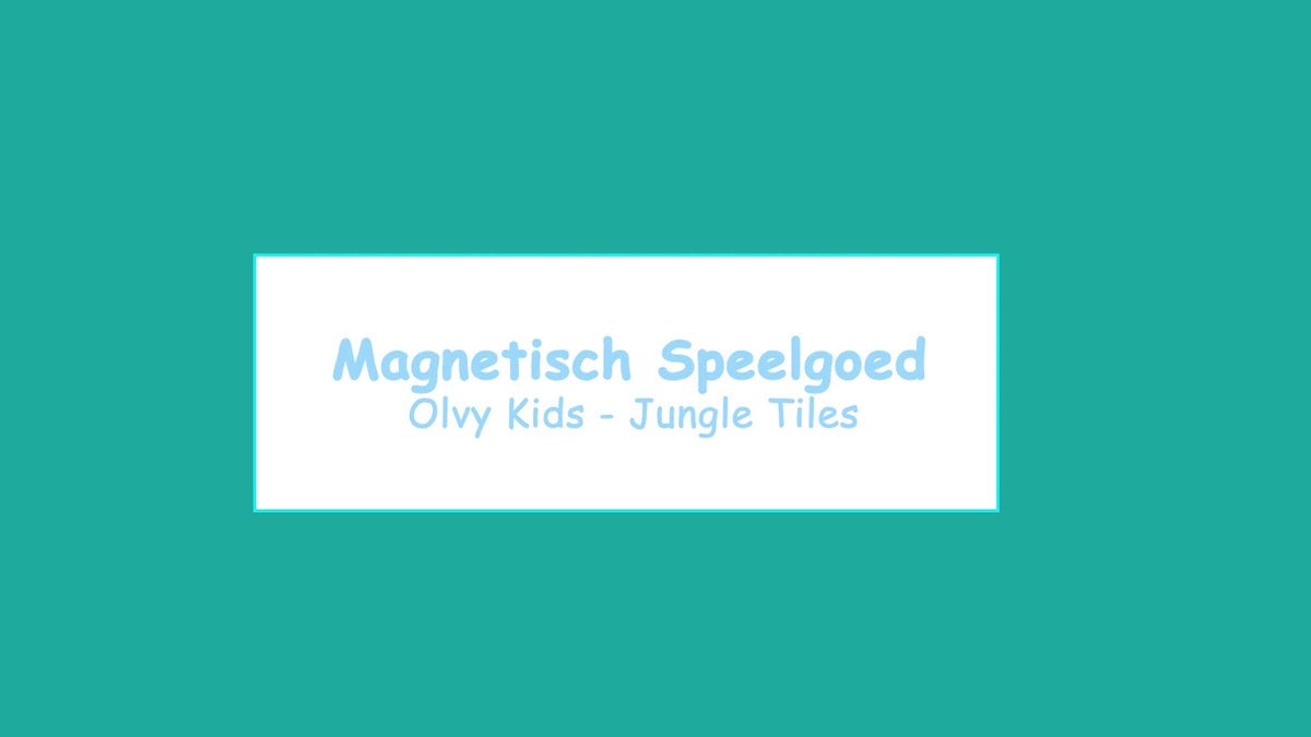 Olvy Magnetische Bouwstenen Montessori - 50 stuks