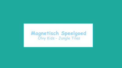 Olvy Magnetische Bouwstenen Montessori - 50 stuks