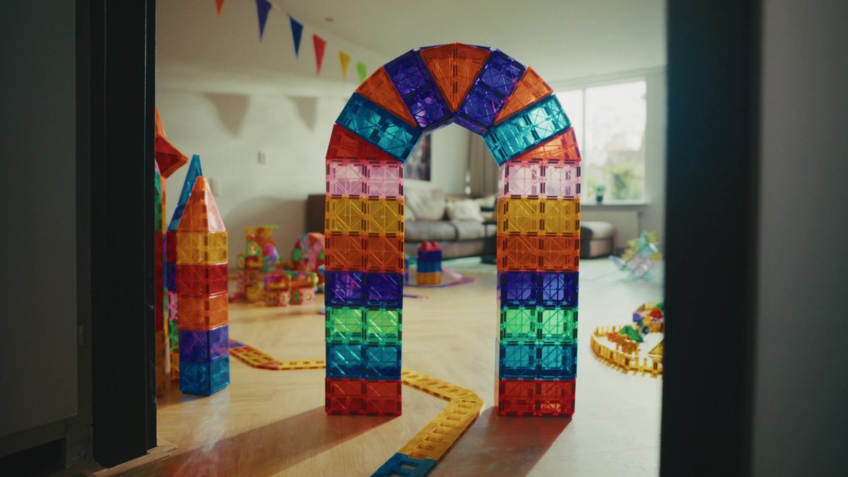 Magnaminds Magnetische Bouwblokken - 135 stuks Montessori Speelgoed