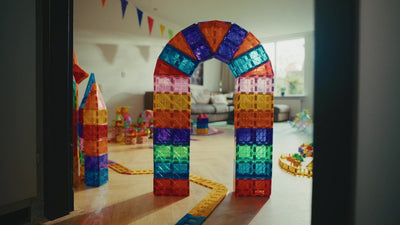 Magnaminds Magnetische Bouwblokken - 135 stuks Montessori Speelgoed