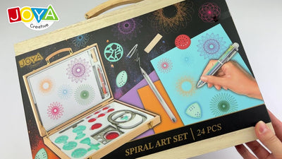 JOYA CREATIVE Luxe Spiraalkunstset voor Kinderen - 24 Stuks