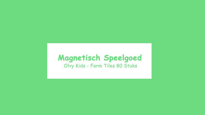 Olvy Magnetische Bouwstenen - 80 Stuks - Montessori Speelgoed