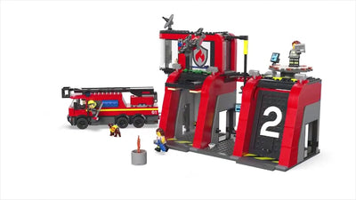 LEGO City Brandweerkazerne en Brandweerwagen - 60414
