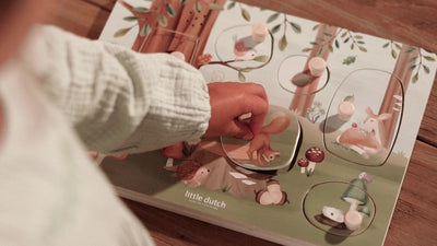 Little Dutch Houten Geluidspuzzel Forest Friends FSC