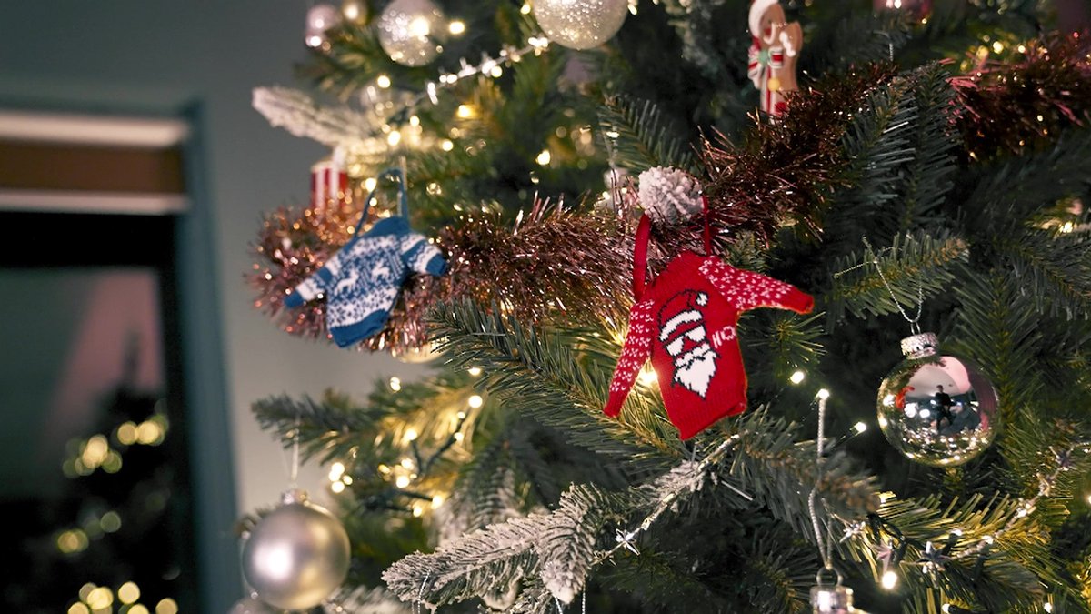 JAP Christmas Kersttrui 'Laissez-le Briller' met Lampjes - M - Zwart