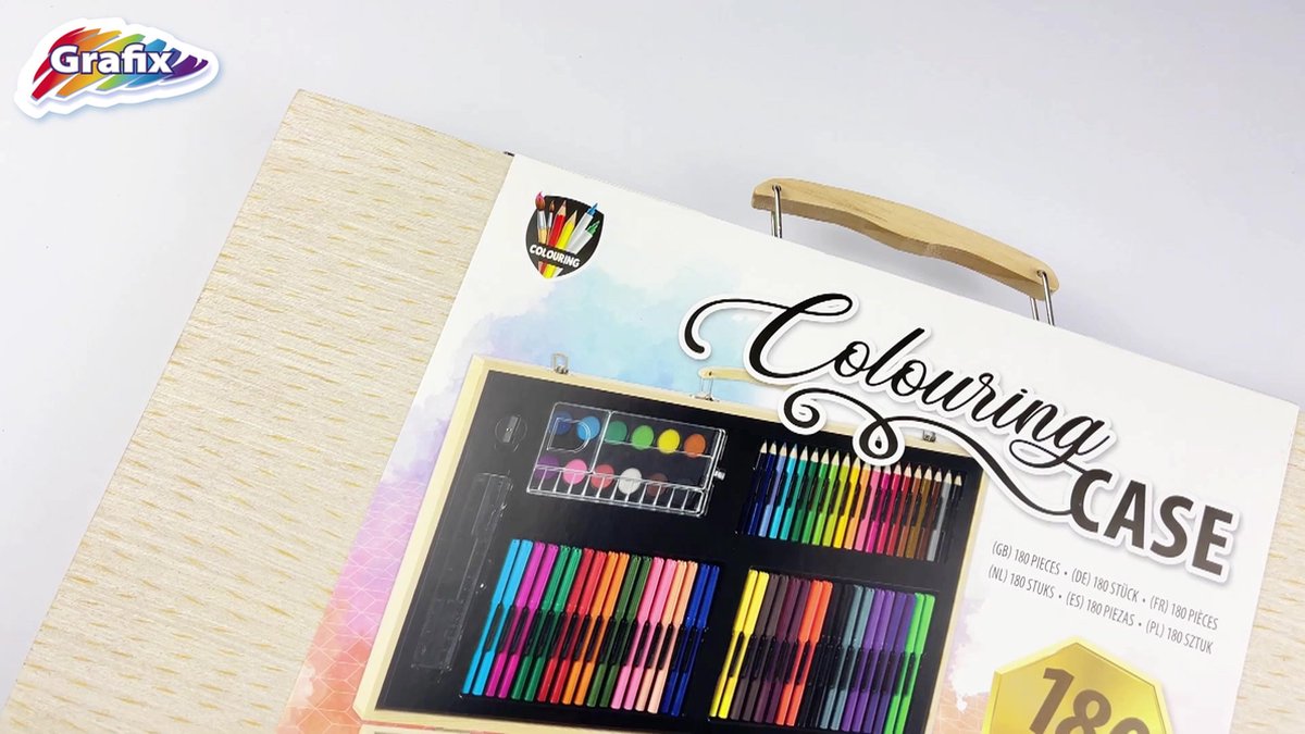 Grafix MEGA XXL Creatieve Tekenset voor Kinderen - 180 Stuks